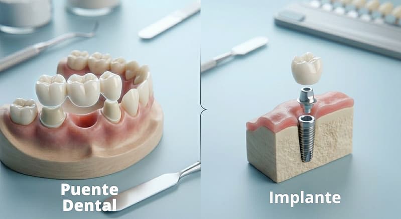 ¿Puente dental o Implante Las diferencias clave